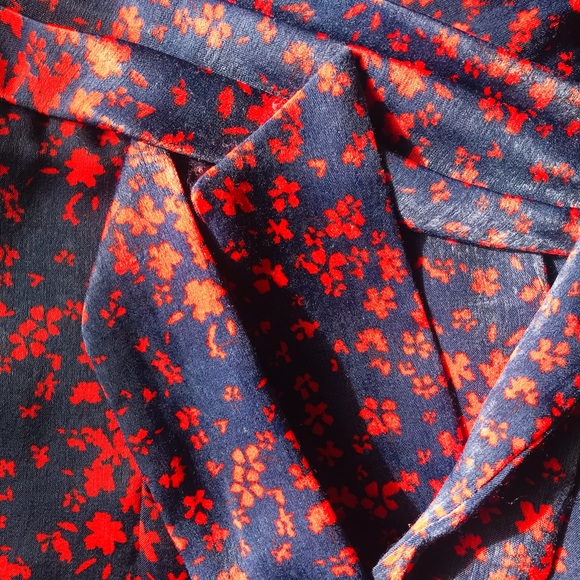 FiveSeventyFive - Floral Satin Wrap Dress - Picture 8 of 9